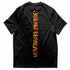Being Human Stripe oversized oder regular T-Shirt von hinten in schwarz von Technostoff